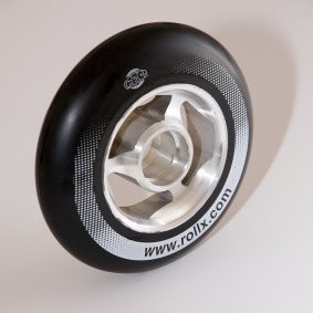 Slow 100 mm rubber rollski wheels. Roll'X.