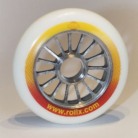 Roue 100 mm Alu Racing radius pour rollerski comptition, rechapable. Roll'X
