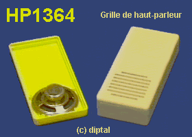 Boitier avec grille Haut-Parleur de 50 mm HP1364 Diptal