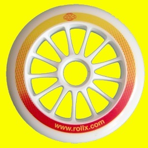 Roue 110 mm; duret 85A moyeu composite.